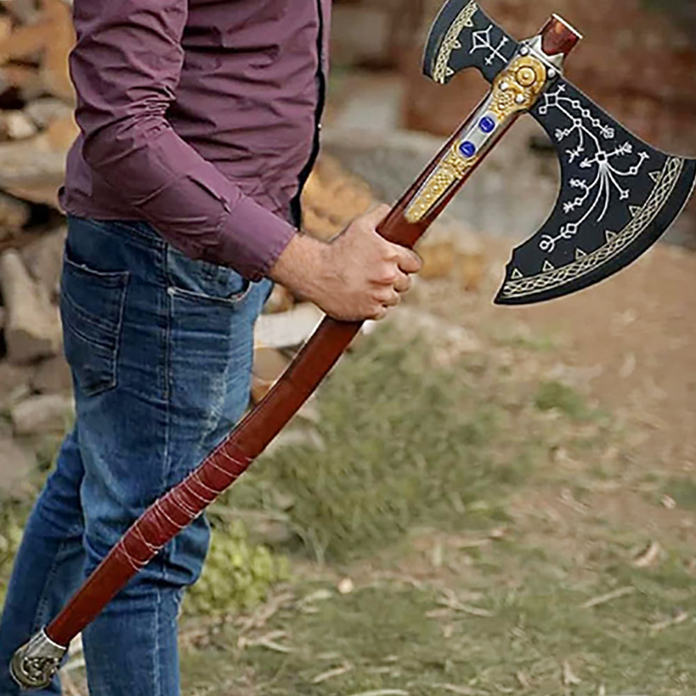 カツ Kratos Leviathan Viking Axe Best Scandinavian Viking axe Celtic