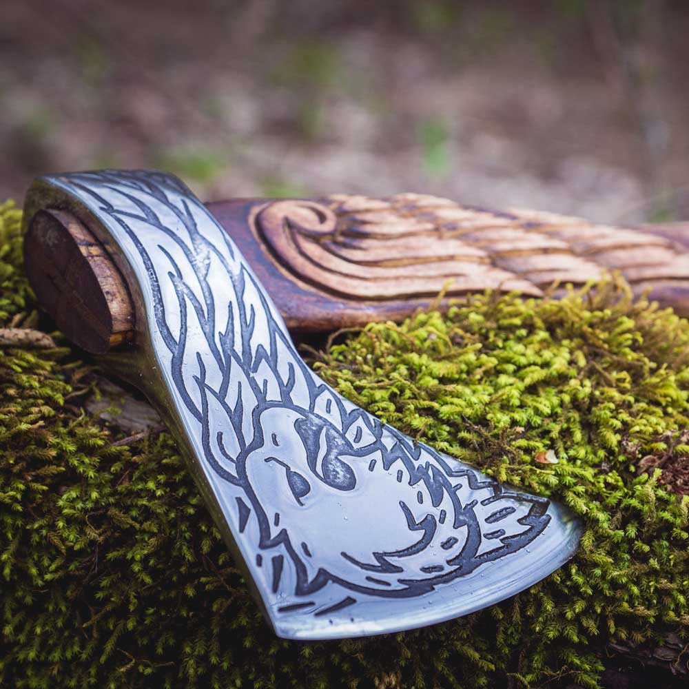 Eagle Etched Viking Axe Best Nordic Axe | Anniversary Gift, Christmas Gift, Birthday Gift, Best Gift For Him