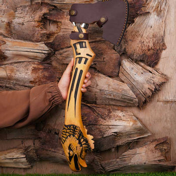 High Quality Carbon Steel Eagle Handle Viking Axe Best Outdoor Camping Axe