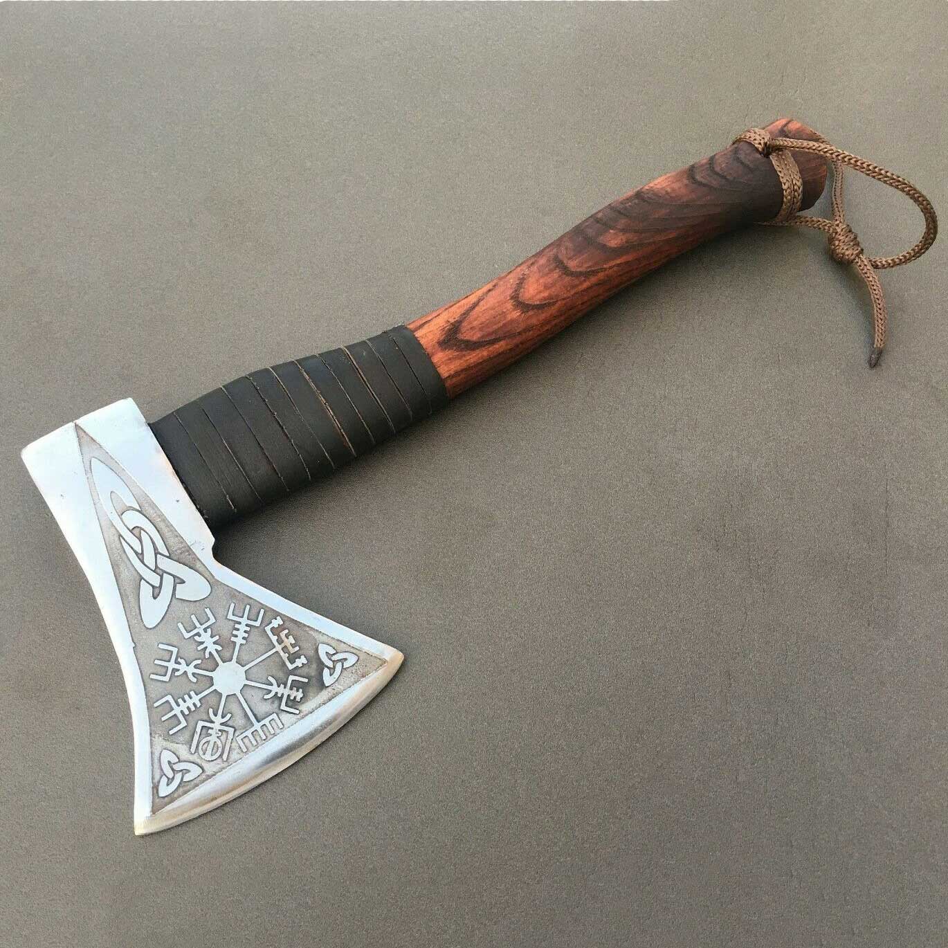 Vegvisir Viking Axe For Camping Best Camping Hatchet | Anniversary Gift, Wedding Gift, Christmas Gift Best Gift For Him