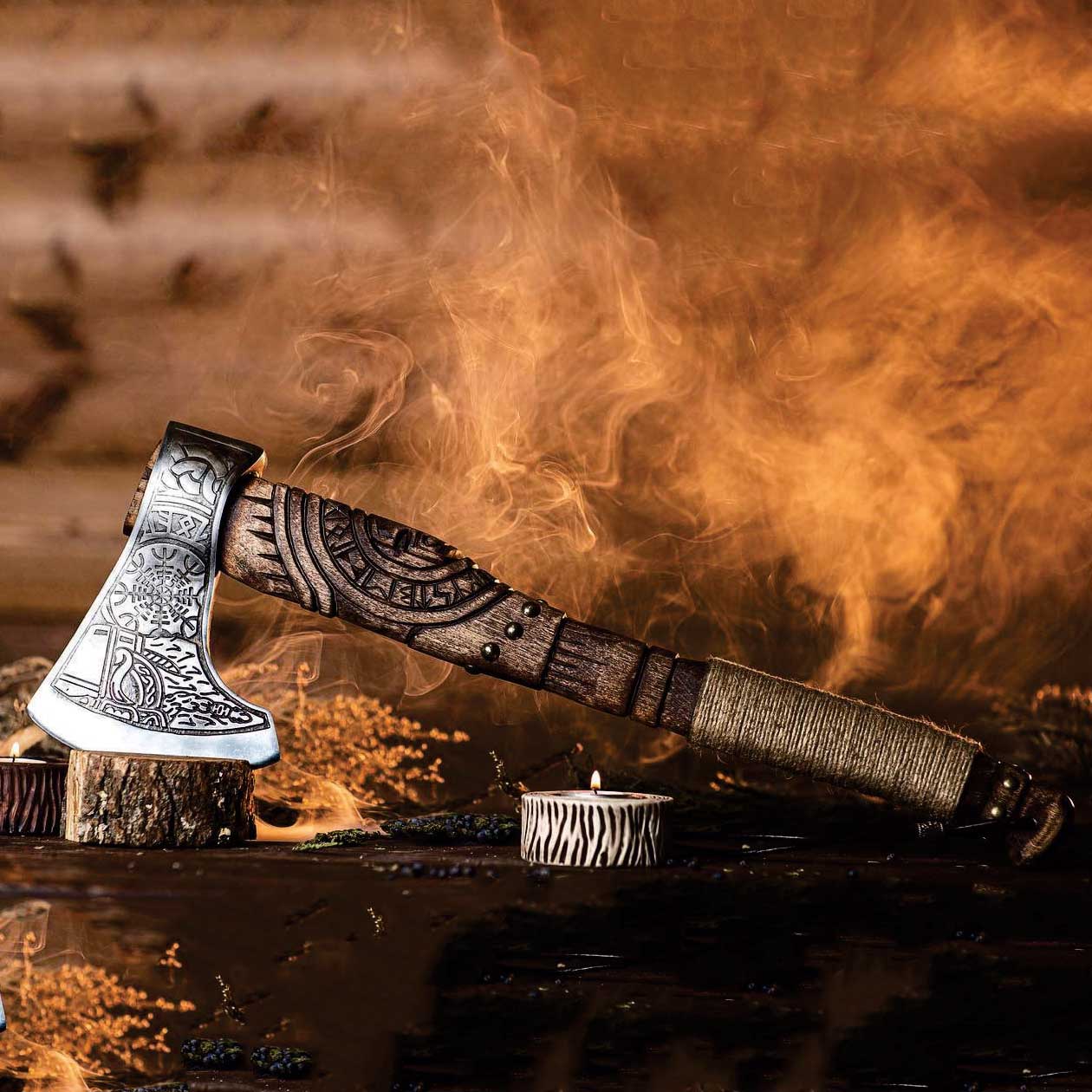 Ragnar's Bearded Viking Axe Best Outdoor Camping Viking Axe