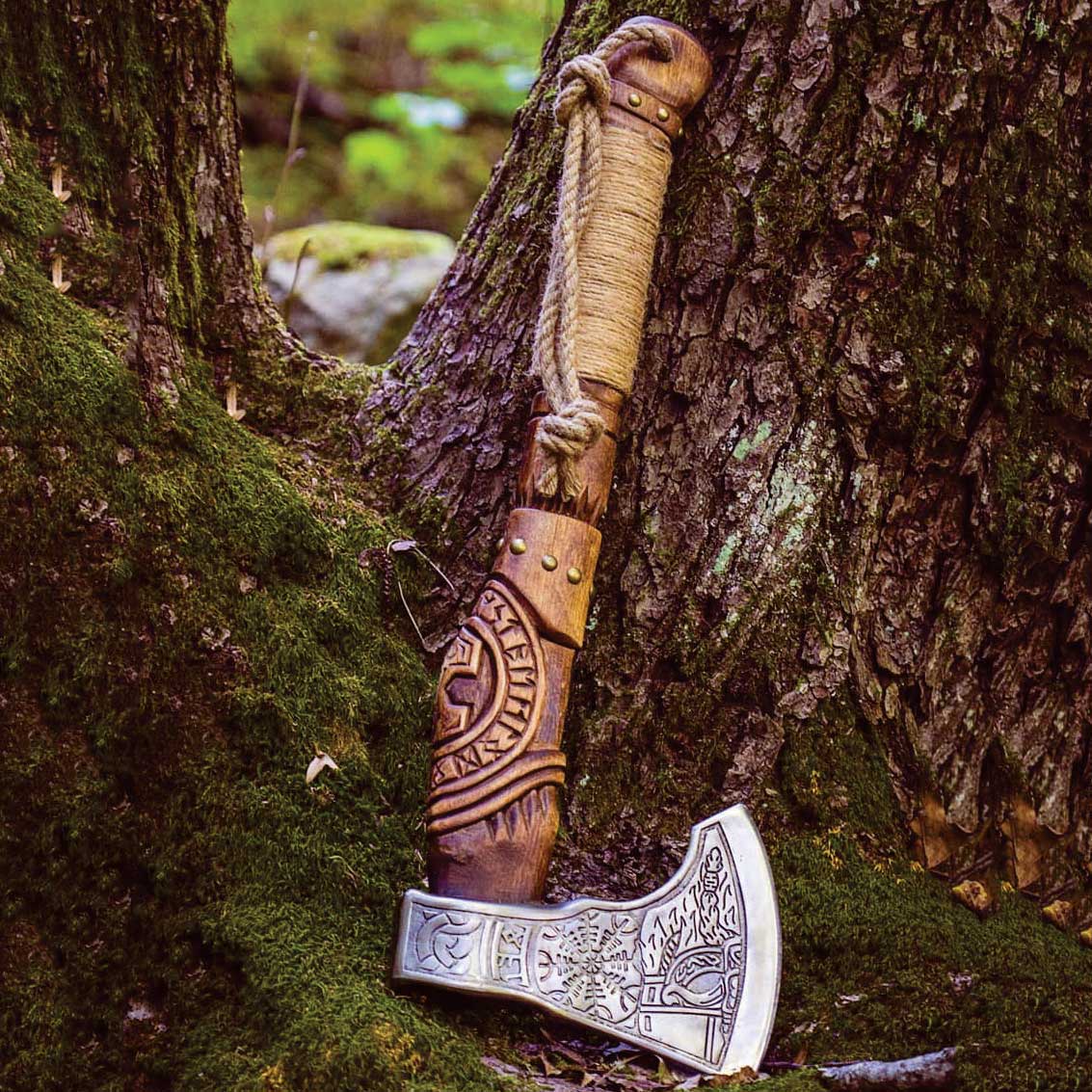 Ragnar's Bearded Viking Axe Best Outdoor Camping Viking Axe