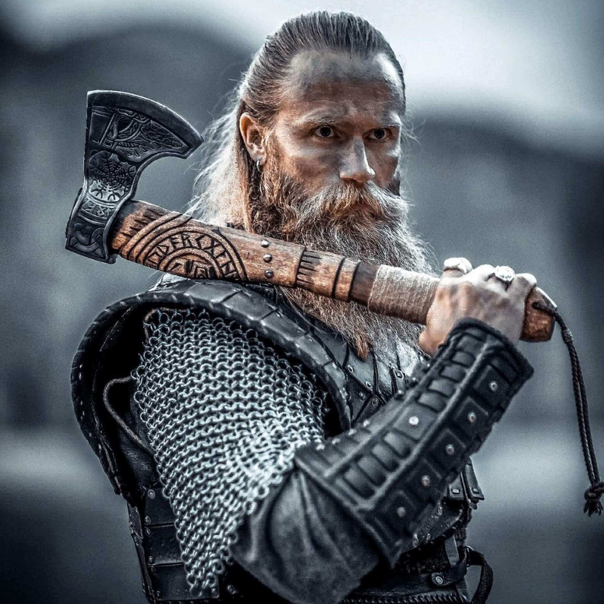 Ragnar's Bearded Viking Axe Best Outdoor Camping Viking Axe | Anniversary Gift, Father's Day Gift, Wedding Gift
